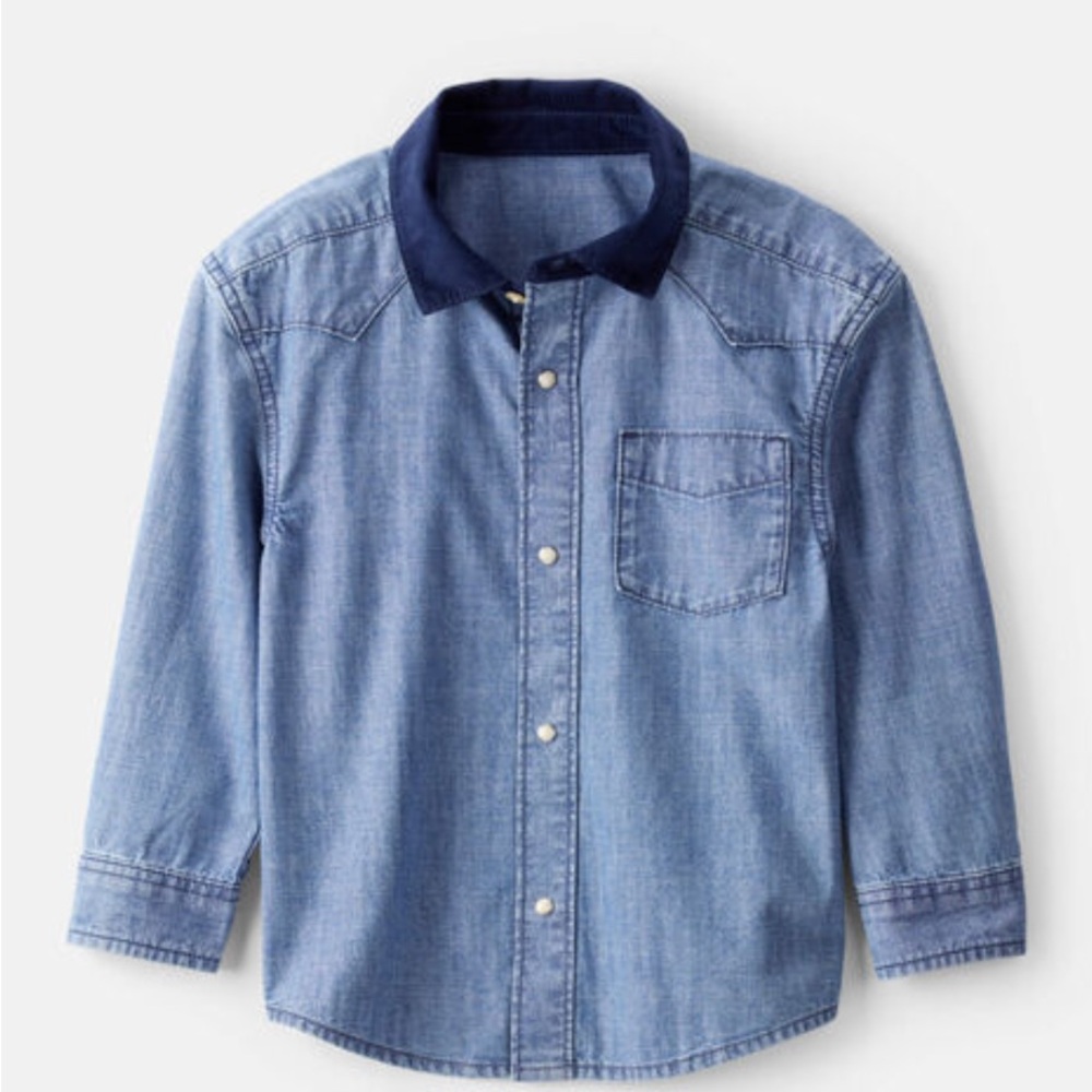 NEW Carter's Light Blue Button Down Shirt